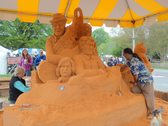Sand sculpture, Merlefest 2013