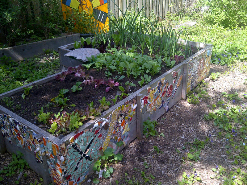 The marginal veggie garden