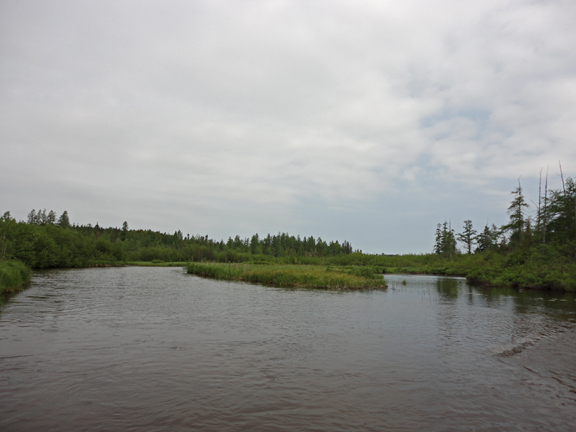 Indian River at the downstream end of the prime trout water
