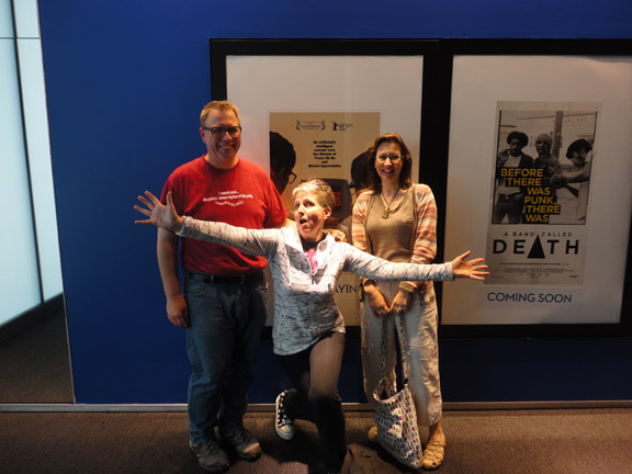 Tuffy P, me and Toni just before watching Computer Chess