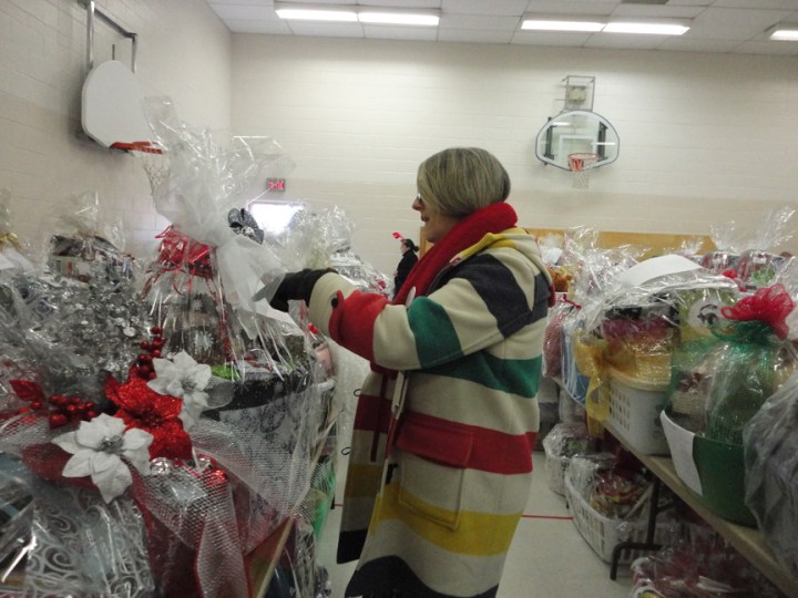 Getting ideas for next year!  Bundles of inspiration packed into this gym.  YAY BASKETEERS!!