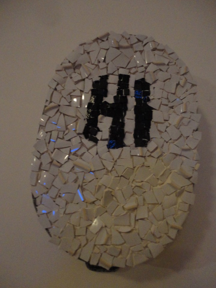 Roasting Pan that says HI 1