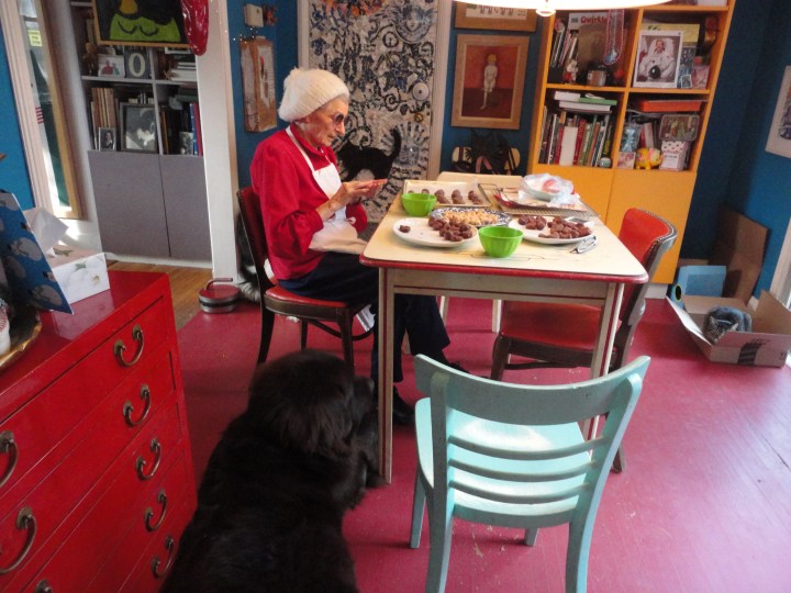 Nothing beats holiday cookie baking with your neighbour!