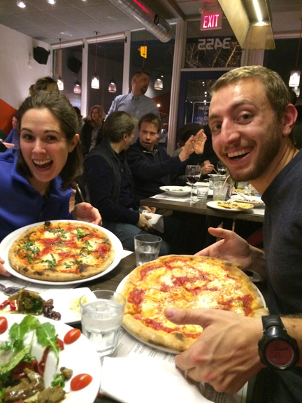 Marianne, Steve and some excellent Za