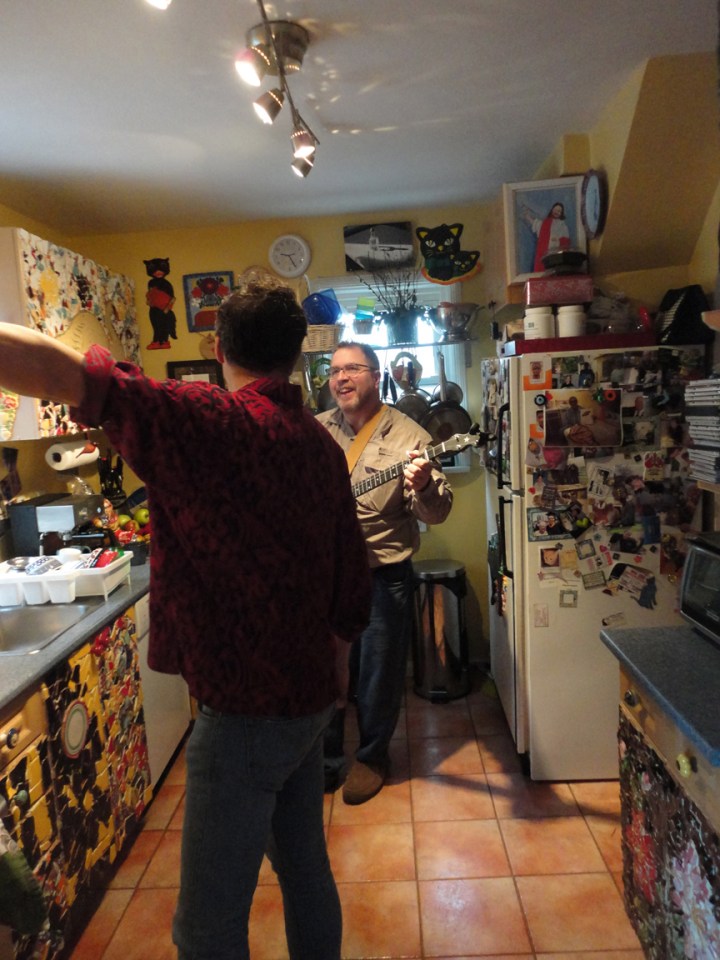 A little south side Pilsen action in our kitchen this morning.  Staggman in town from Chicago.  Off to Nice Old Stuff in a few....