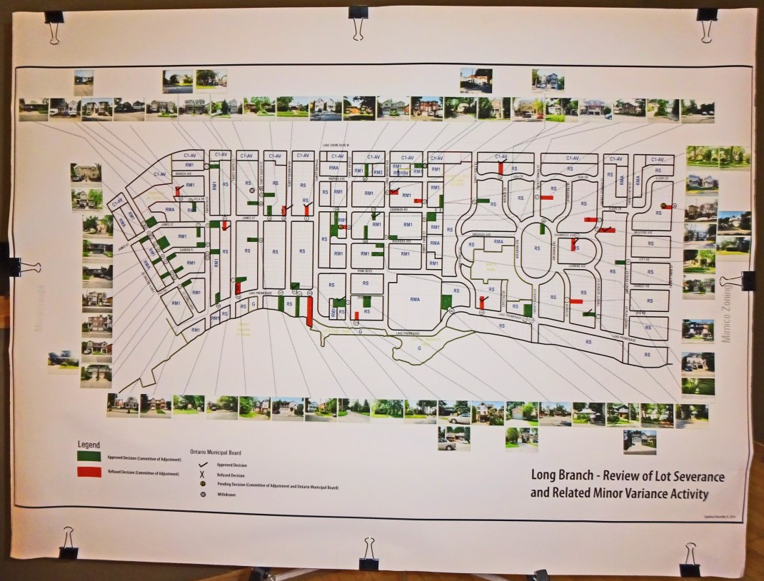Severance activity in South Long Branch - support material from the public meeting