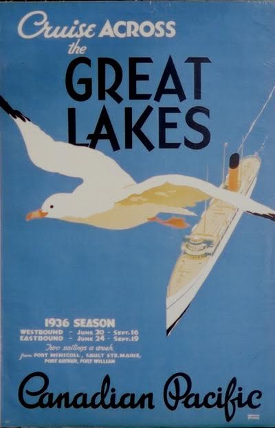 Canadian Pacific/Cruise across the Great Lakes 1936 Norman Fraser 35 1/2